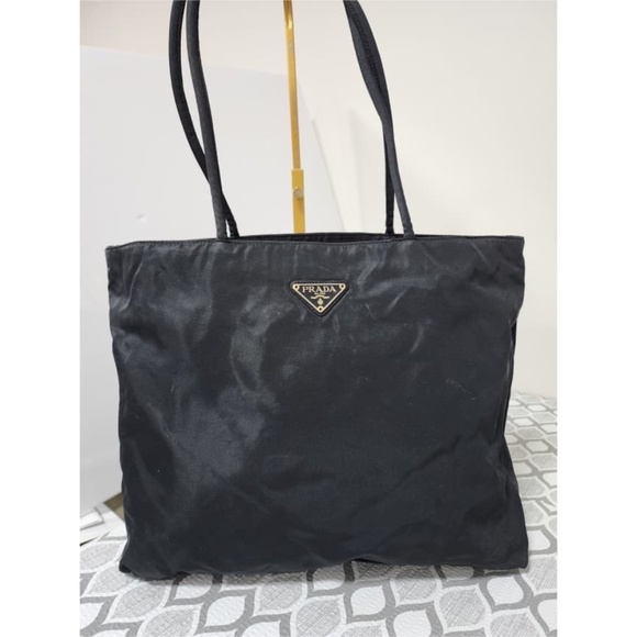 Authentic Prada Vintage Nylon Tote Bag Black - Picture 1 of 14
